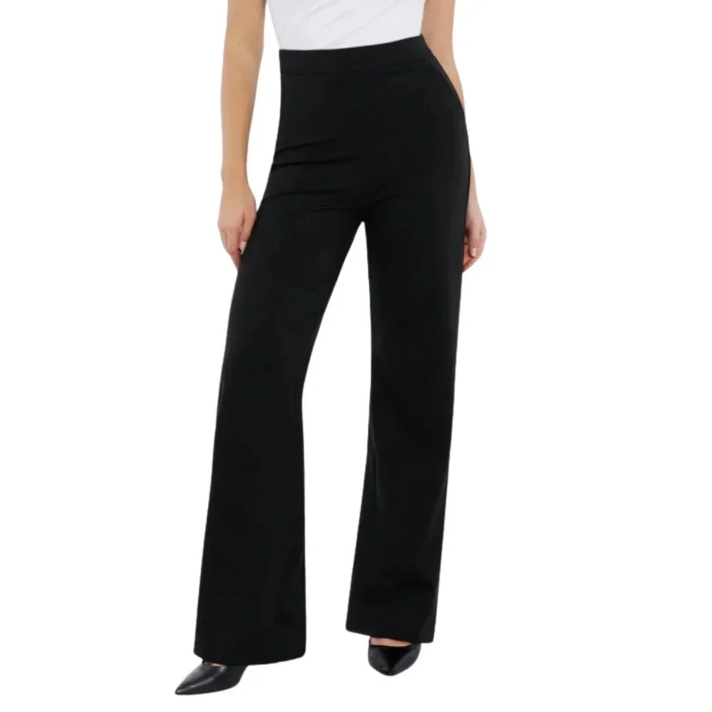 NWT Express Classic Wide Leg High Rise Pants With Side Zipper - Picture 3 of 11